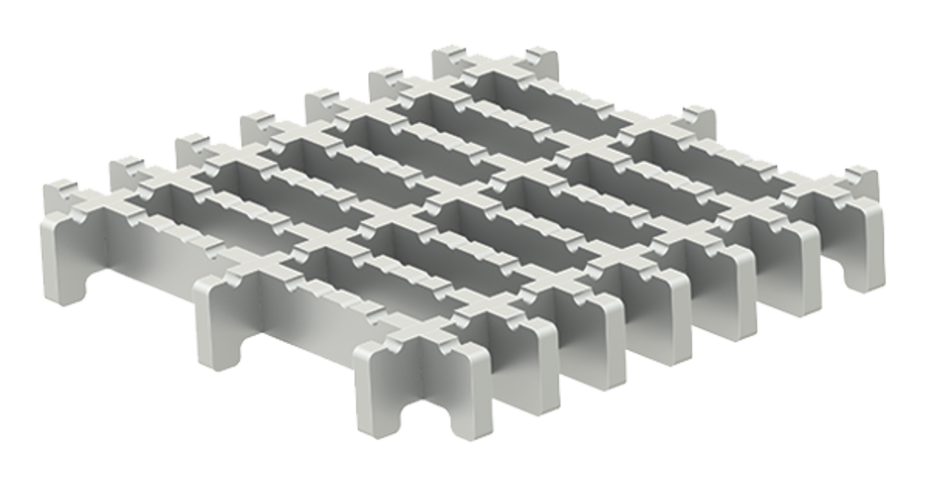 Ribberist Rammeløs 200x200 Modular 20